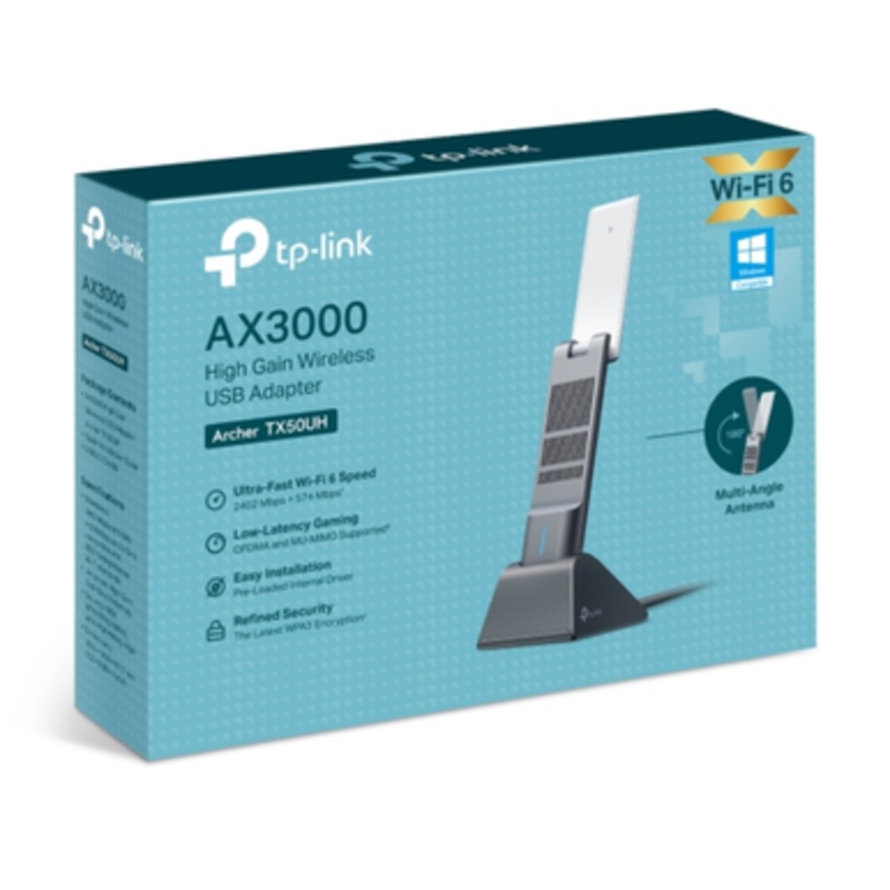 TP-Link AX3000 High Gain Wireless USB Adapter | Archer TX50UH