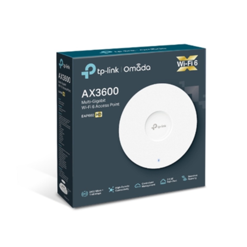 TP-Link AX3600 Wireless Dual Band Multi-Gigabit Ceiling Mount Access Point | EAP660 HD