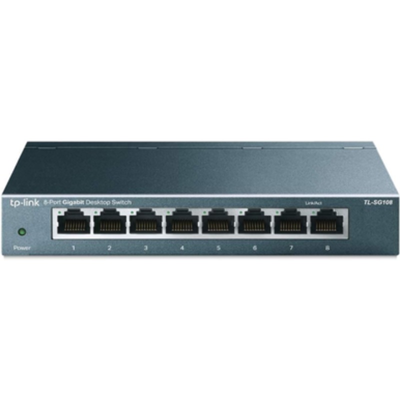TP-Link SG108 8-Port Gigabyte Desktop Switch with Steel Case | SG108