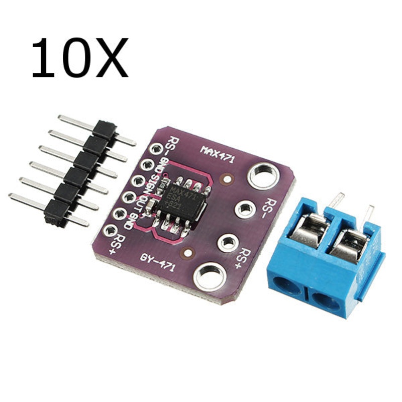 10Pcs GY-471 MAX471 3A Range Current Sensor Module Professional Board For Arduino