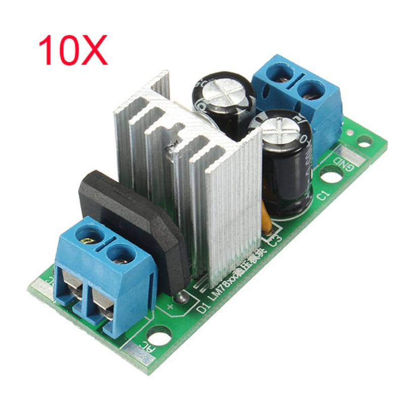 10Pcs L7812 LM7812 Three Terminal Voltage Regulator Module 12V Voltage Regulator Module