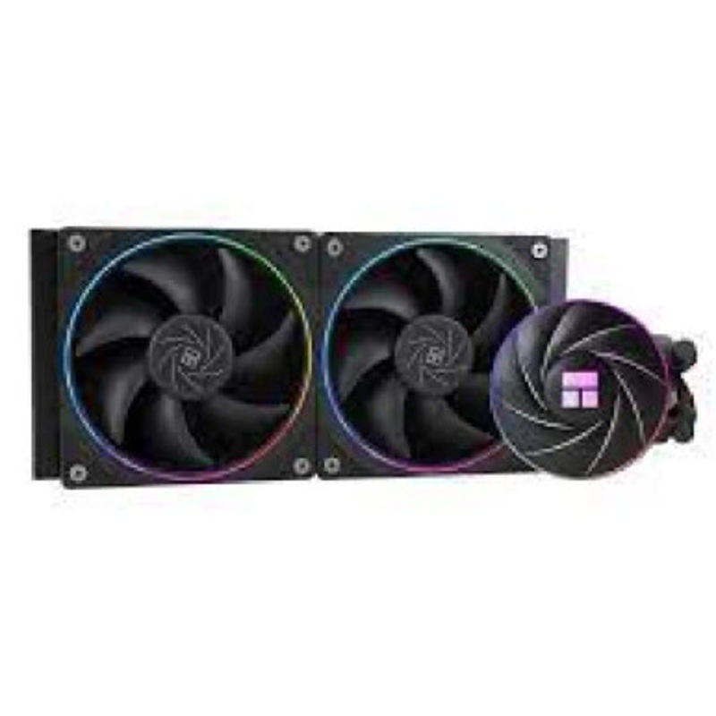 Thermalright Aqua Elite 240 BLACK ARGB V2 CPU Liquid Cooler, High Performance AIO with 2x 120 mm Fans  2000 RPM Fan Speed  2.21 mm H2O Air Pressure  3 PIN 5V Connector ,Black | TL-S12