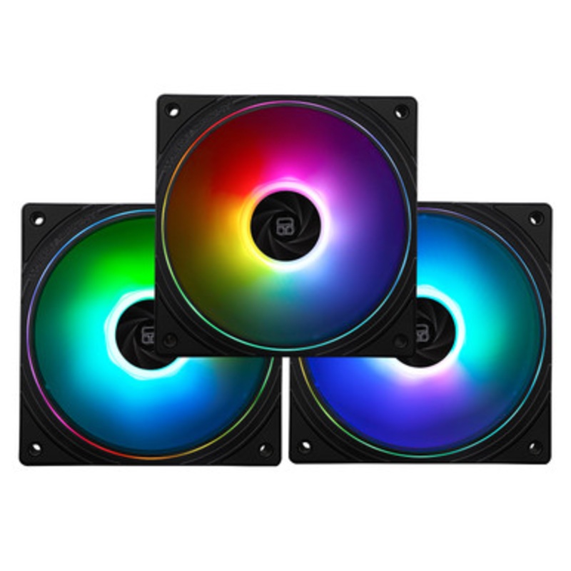 Thermalright  ARGB 120mm Halo Case Black Fan (3-Pack) | TL-S12-S X3
