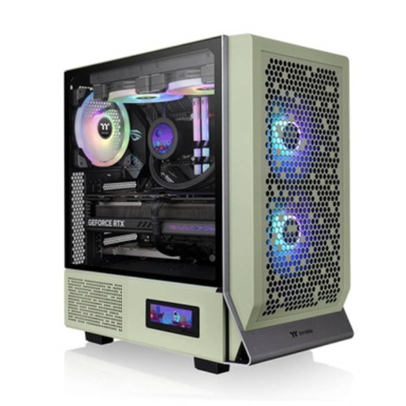 Thermaltake CA-1Y2-00MEWN-00 Ceres 300 TG ARGB Matcha Green Mid Tower Chassis | CA-1Y2-00MEWN-00
