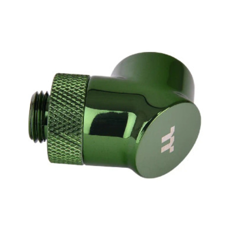 Thermaltake Pacific G1/4 90 Degree Adapter  Green (2-Pack Fittings) | CL-W052-CU00GR-A