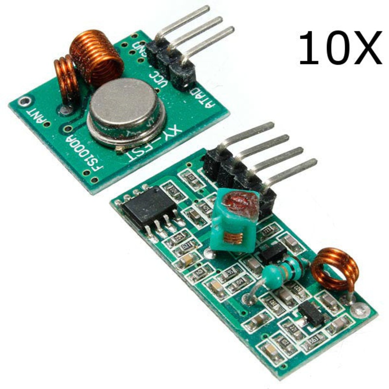 10Pcs 315MHz XD-FST XD-RF-5V Wireless Transmitter Receiver Module
