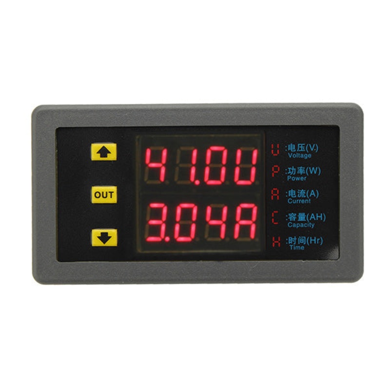 VAM-9020 Dual Display Digital Volt Meterr Voltage Meter DC Power Ammeter Capacity Table