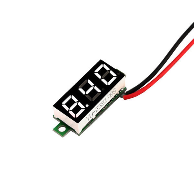 10Pcs Geekcreit White 0.28 Inch 3.0V-30V Mini Digital Voltmeter Voltage Tester Meter