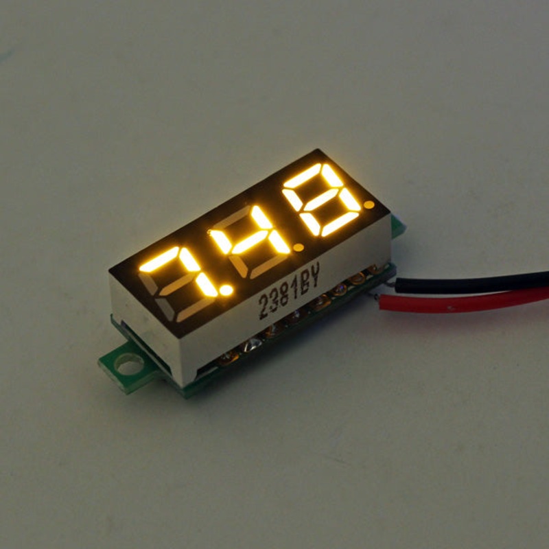 10Pcs Geekcreit Yellow LED 0.28 Inch 2.6V-30V Mini Digital Voltmeter Voltage Tester Meter