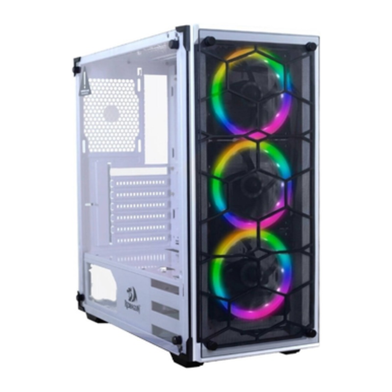 Redragon Wheeljack RGB Mid Tower Gaming – White | GC-606WH-3RGB