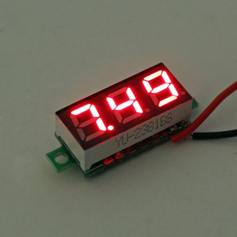 10Pcs Geekcreit Red Led 0.28 Inch 2.5V-30V Mini Digital Volt Meterr Voltage Tester Meter