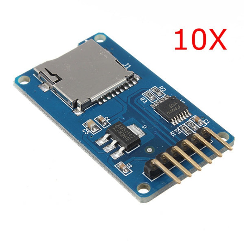 10Pcs Micro SD TF Card Memory Shield Module SPI Micro SD Adapter For Arduino