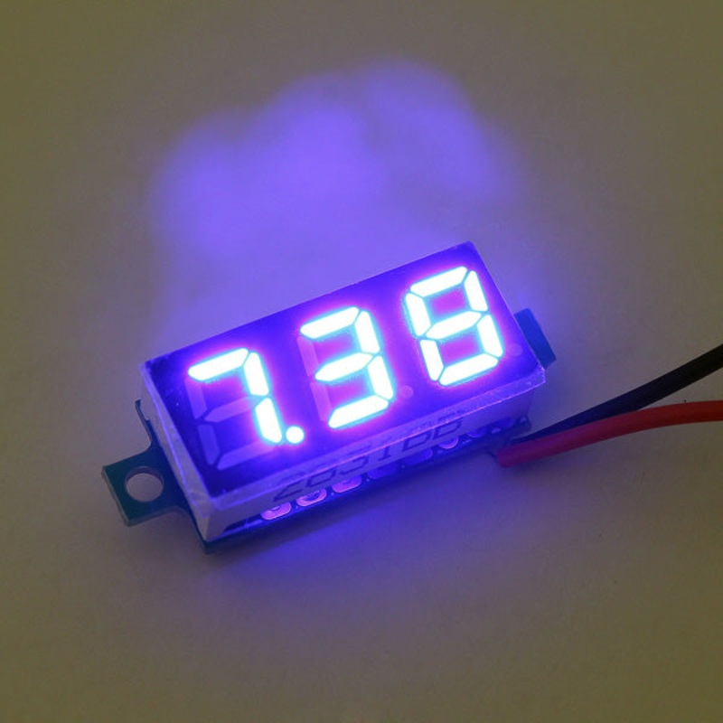 10Pcs Geekcreit Blue 0.28 Inch 3.2V-30V Mini Digital Voltmeter Voltage Tester Meter