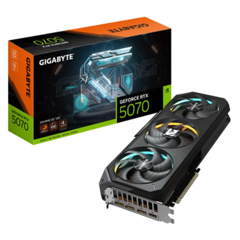 Gigabyte GeForce RTX 5070 Gaming OC 12G GDDR7 Graphics Card  WINDFORCE, RGB Halo | GV-N5070GAMING OC-12GD