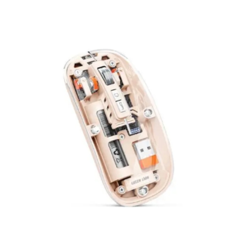 Green Lion 1600DPI  Transparent Mouse 2 – Pink | GNTRAMOUS2PK