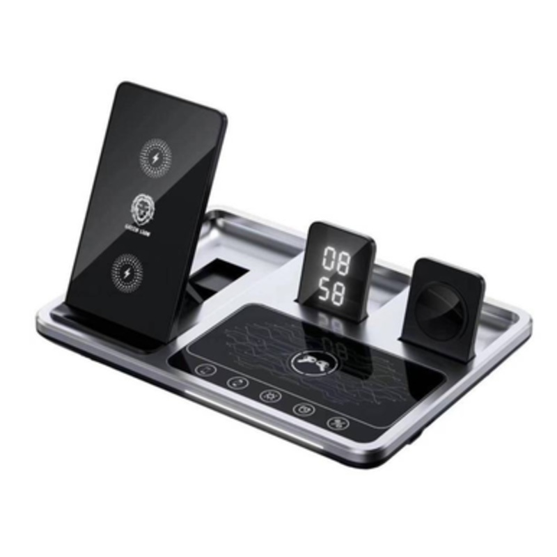 Green Lion 4 in 1 Wireless Charging Station 15W | GN4IN1WCSBK