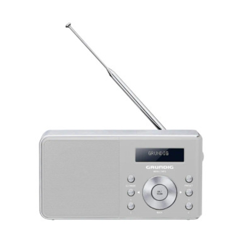 Grundig Music 6000 Digital Radio DAB+ with Rechargeable Battery – White | MUSIC 6000 WHT