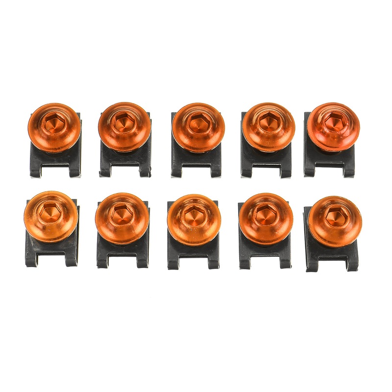 10Pcs M6 Fairing Bolt Kit Bodywork Fastener Clip Screw for Motorcycle Sportbike