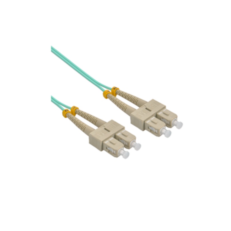 Eussonet Multimode OM4 ( SC/UPC-SC/UPC) Duplex Fiber Patch Cord – 1 Meter | EU-OM4SC-1M-404