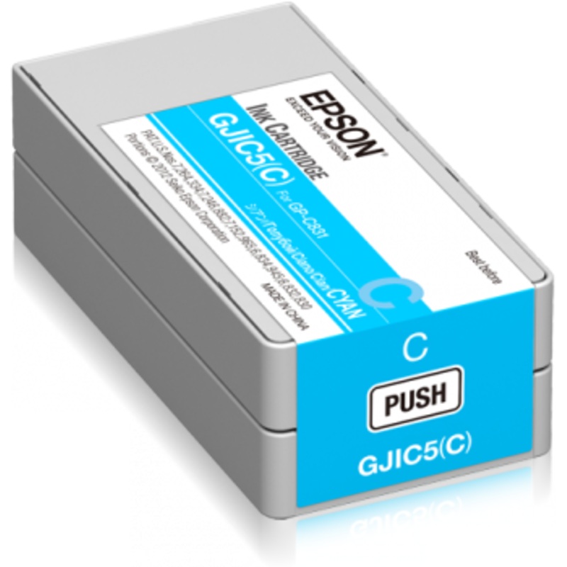 Epson GJIC5(C): Ink cartridge for ColorWorks C831 (Cyan) (MOQ=10) | C13S020564