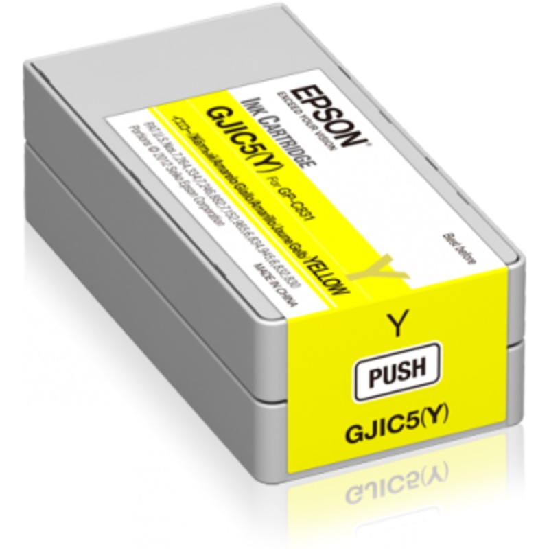 Epson GJIC5(Y): Ink cartridge for ColorWorks C831 (Yellow) (MOQ=10) | C13S020566