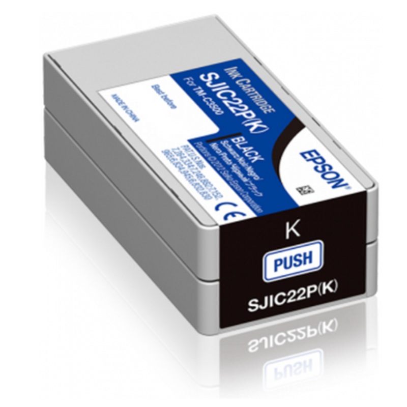Epson SJIC22P(K): Ink cartridge for ColorWorks C3500 (Black) | C33S020601