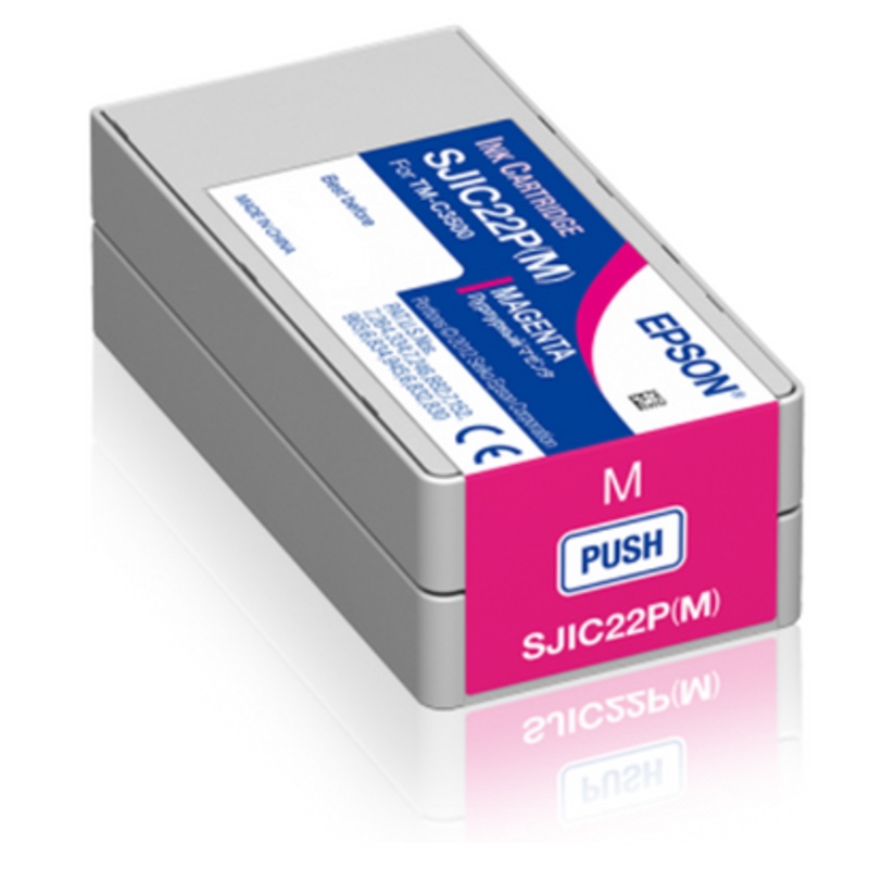 Epson SJIC22P(M): Ink cartridge for ColorWorks C3500 (Magenta) | C33S020603
