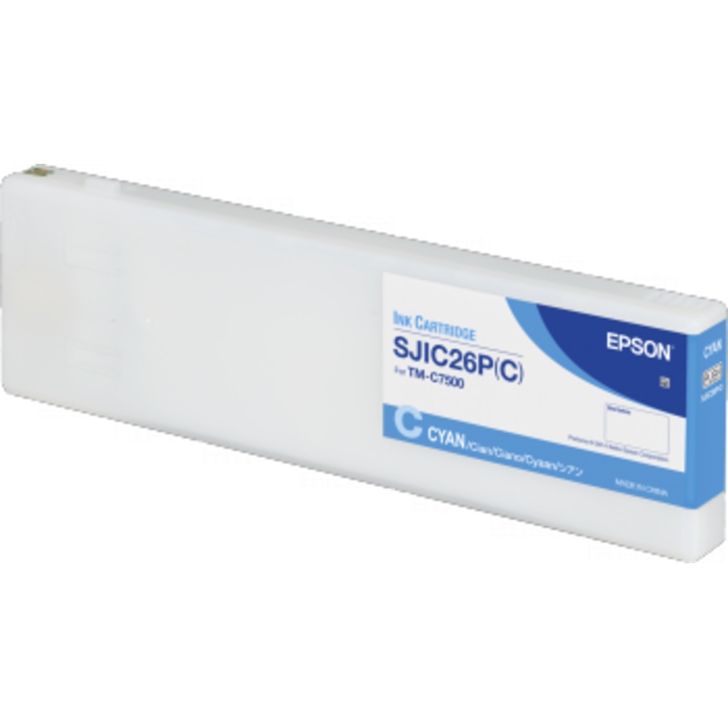 Epson SJIC26P(C): Ink cartridge for ColorWorks C7500 (Cyan) | C33S020619