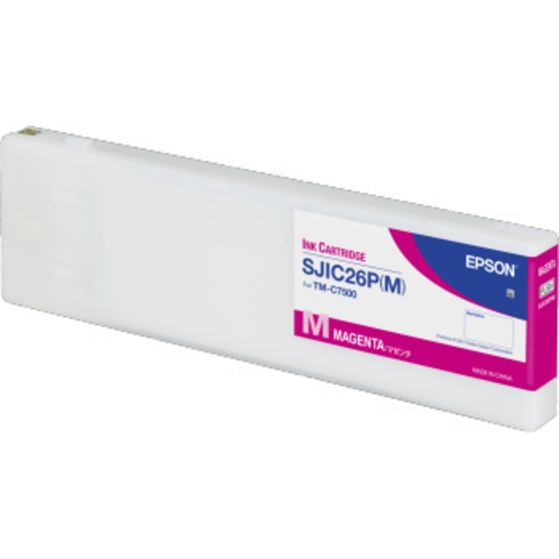 Epson SJIC26P(M): Ink cartridge for ColorWorks C7500 (Magenta) | C33S020620