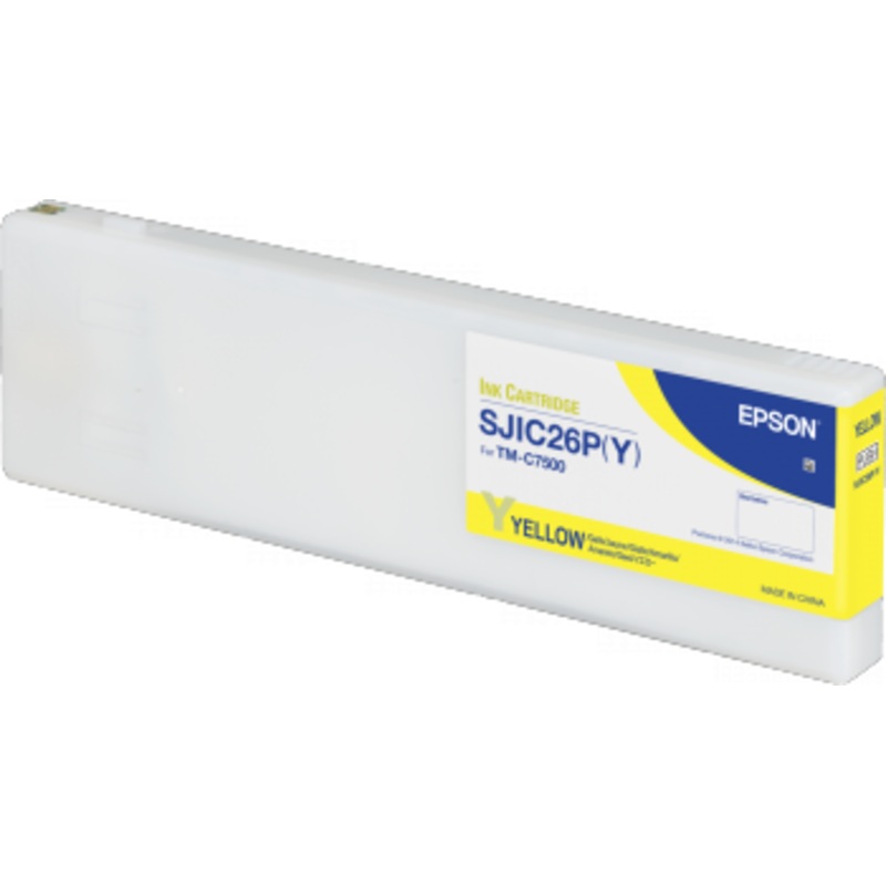Epson SJIC26P(Y): Ink cartridge for ColorWorks C7500 (Yellow) | C33S020621