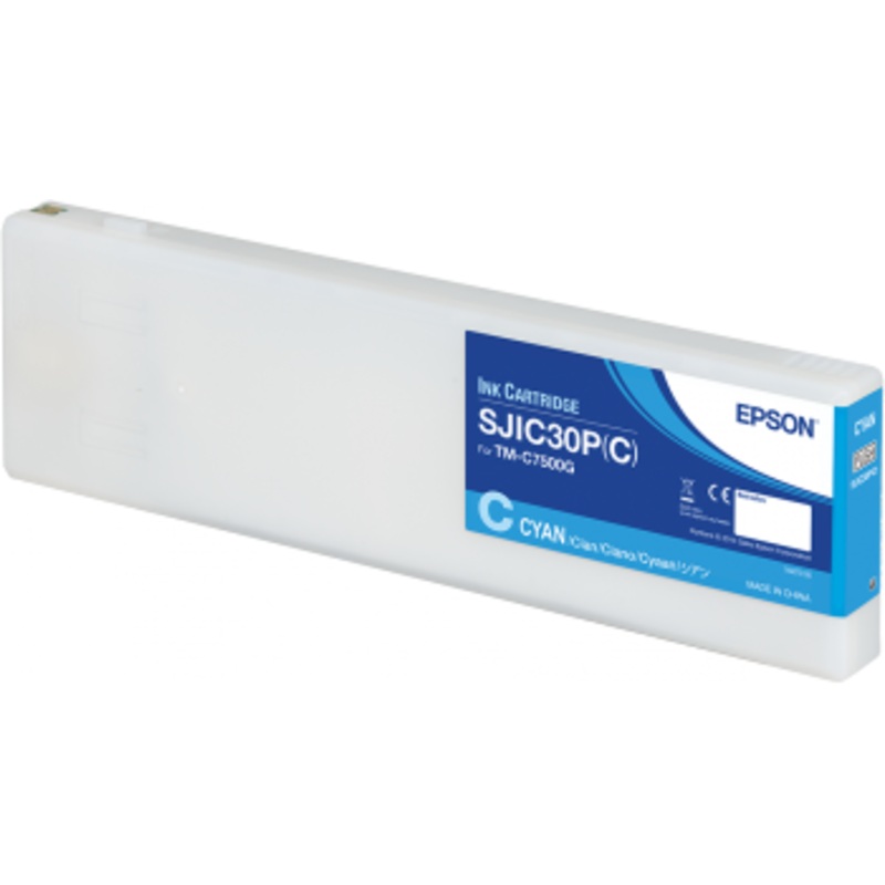 Epson SJIC30P(C): Ink cartridge for ColorWorks C7500G (Cyan) | C33S020640