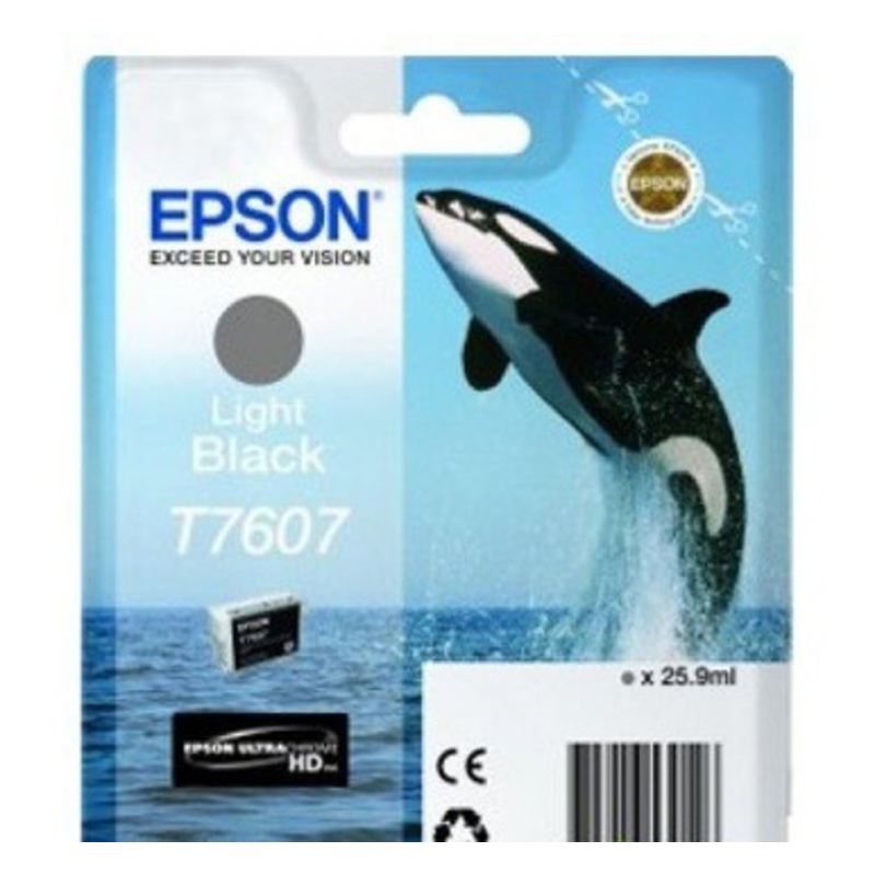 Epson Ultrachrome HD, Killer Whale, Singlepack, 26mlLight Black | T76074010