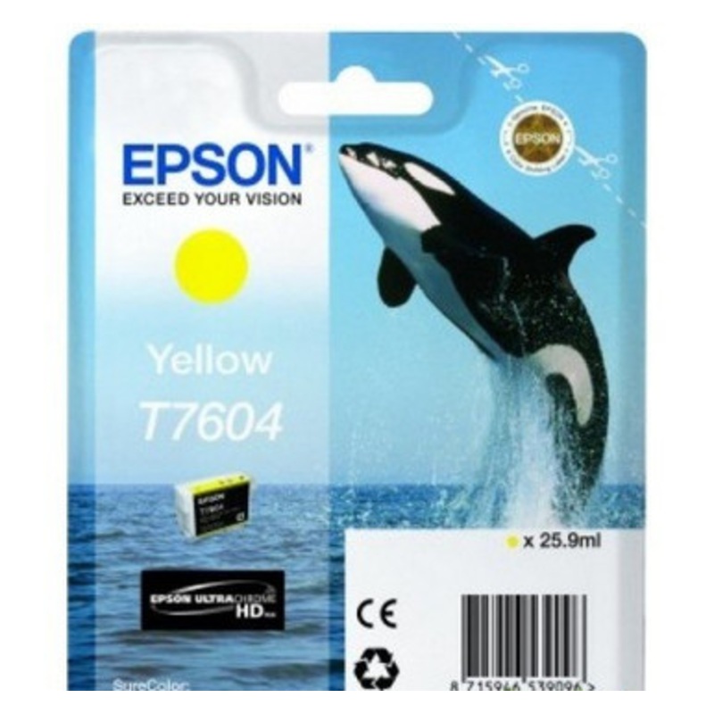 Epson Ultrachrome HD, Killer Whale, Singlepack, 26mlYellow | T76044010