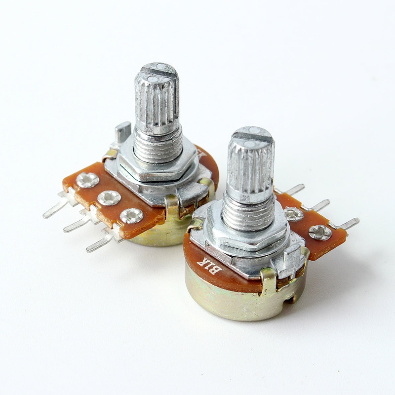 10pcs Rotary B-Type 1K-220K Ohm Linear Potentiometer Assortment Kit 1/2W