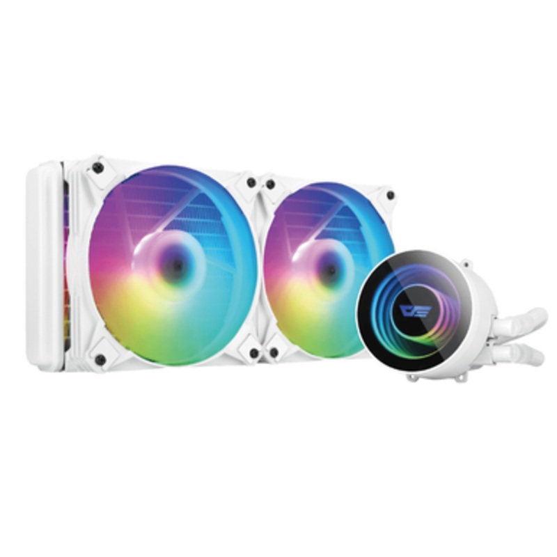 DarkFlash Twister DX240 Liquid CPU Cooler – White | DX240