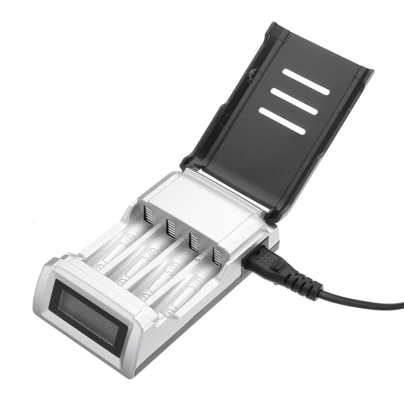 100-240V LCD Display Intelligent Fast Battery Charger for AA AAA Rechargeable Batteries