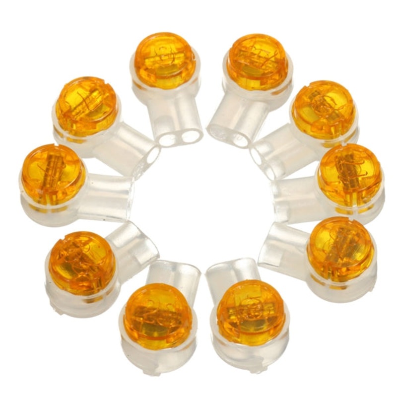 100pcs K2 Joint Connection Line 1.8mm UY2 Connector Joint Orange K2 Wire Connector