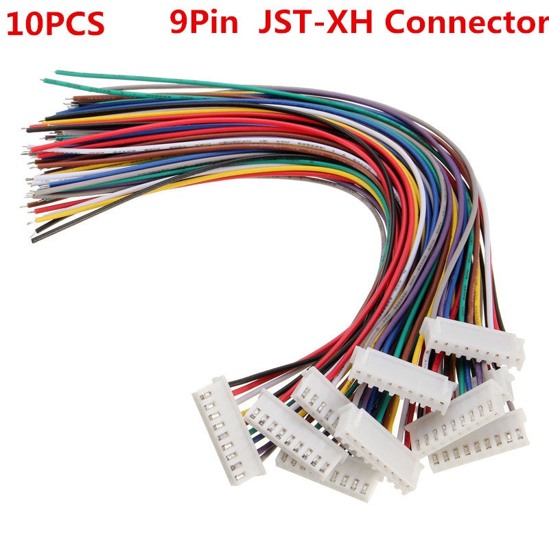 10PCS 9Pin 8S Terminal Wire Balance Charger Male/Female JST-XH Connector Wire
