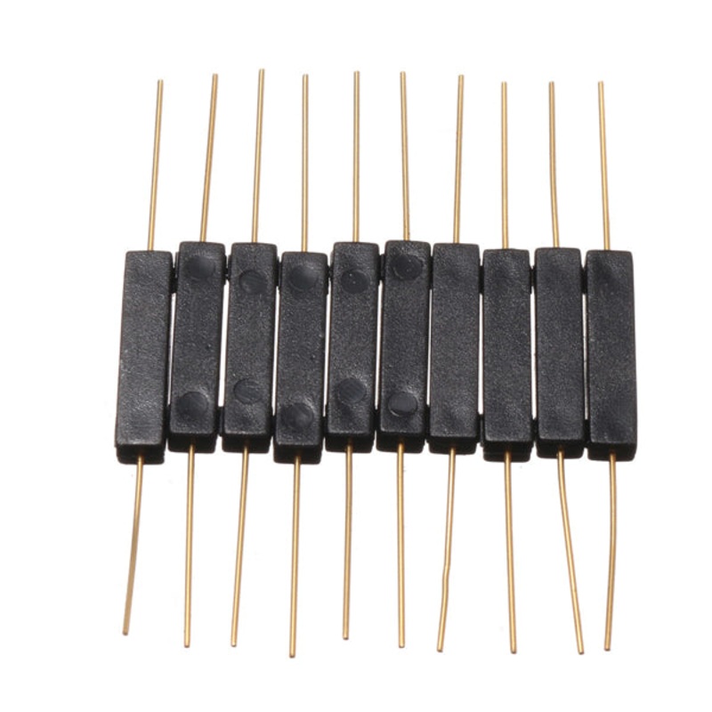 10pcs GPS-14A Reed Switches Vibration Resistant Normal Open Plastic Type Pipe