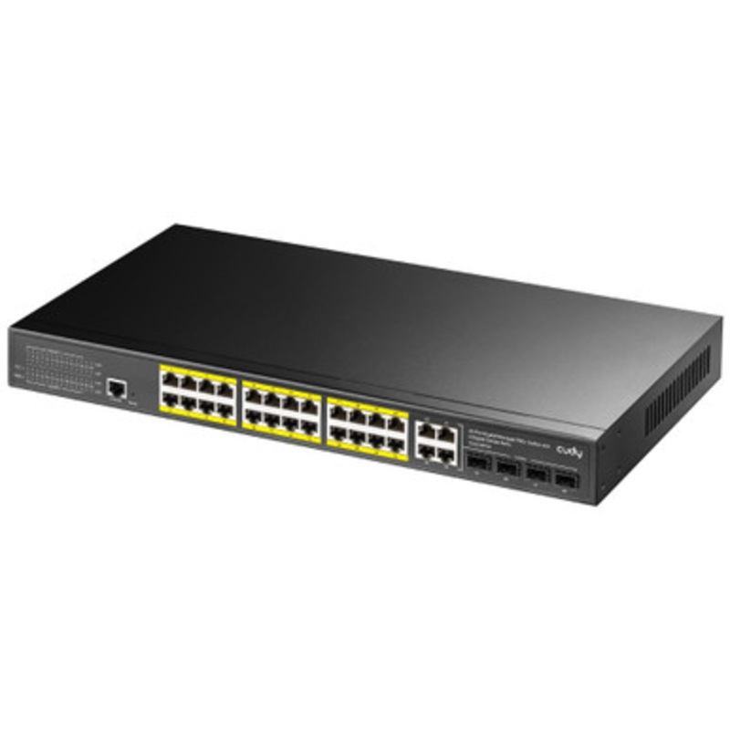 Cudy 24-Port Gigabit Managed PoE+ Switch with 4 Gigabit Combo Ports 300W | GS2028PS4