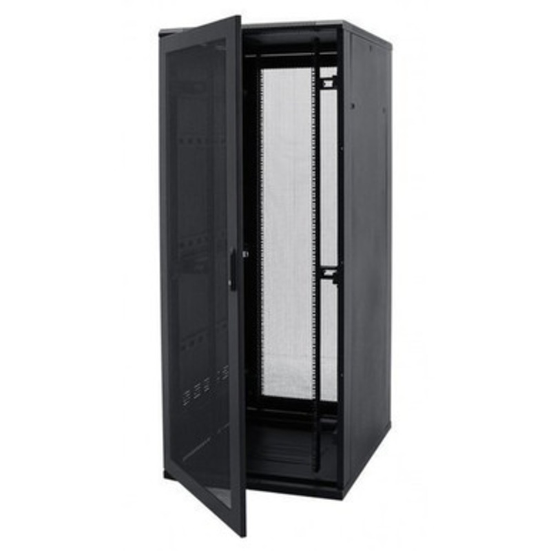 D-Link 32U (600*800mm) Floor Mount Rack with Glass Door | NFR-32U-6080- BL-GL