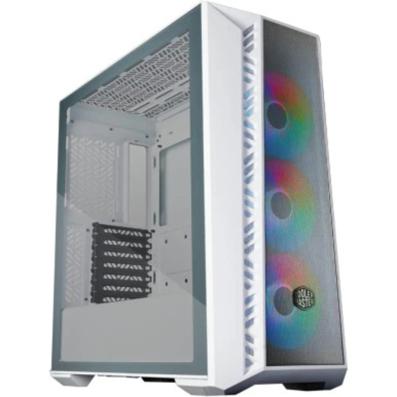 Cooler Master MasterBox 520 Mesh Airflow ARGB   ATX Mid-Tower , White | MB520-WGNN-S00