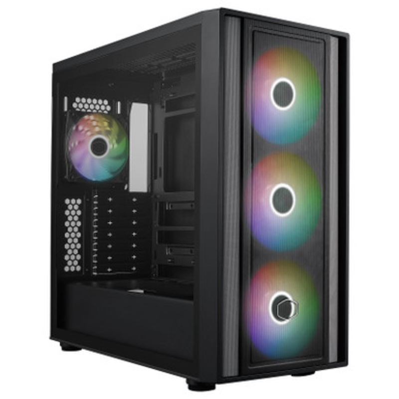 Cooler Master MasterBox 600 Lite ATX Black Case Tempered Glass | MB600L-KGNN-S00