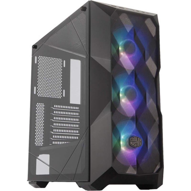 Cooler Master Masterbox TD500 With Polygonal Mesh Front Panel, Black | Masterbox TD500