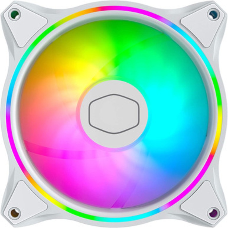Cooler Master MasterFan MF120 Halo Duo-Ring ARGB Case Fan, White Edition (3-Pack) | MFL-B2DW-183PA-R1