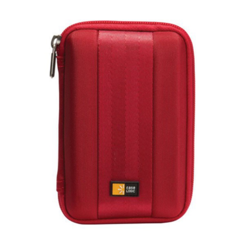 Case Logic Portable Hard Drive Case, Red | QHDC-101 RED