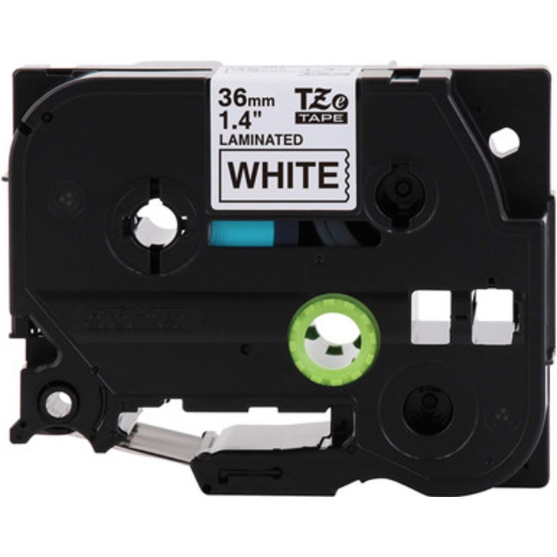 Brother Genuine P-Touch TZE-261 Tape, 1 1/2 (36 mm) Standard Laminated P-Touch Tape, Black on White, Laminated for Indoor or Outdoor Use, Water-Resistant, 26.2 ft (8 m), Single-Pack | TZE-261
