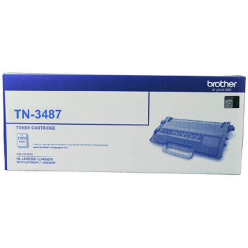 Brother High Capacity 12000 Pages Toner Cartridge (HL-L6400DWMFC-L6900DW) | TN-3487