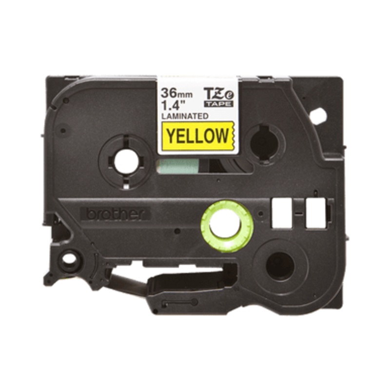 Brother Labelling Tape Cassette  Black on Yellow, 36mm wide | TZe-661
