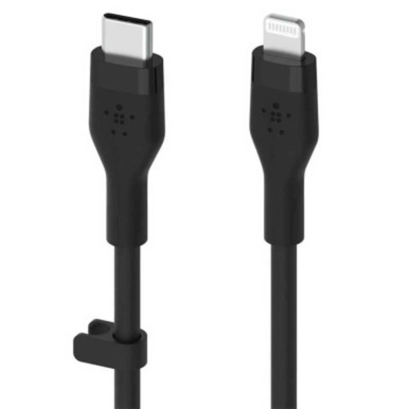 Belkin BoostCharge Flex USB-C to Lightning Silicone Cable 3m  Black | CAA009BT3MBK